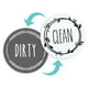 thumbnail image 3 of Magnetic Fridge Sticker Clean Dirty Sign Instruction Dishwasher Sticker Round Home Decoration Supplies 1pc 9x9cm, 3 of 9