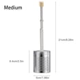 thumbnail image 1 of Push-On Coffee Filter Reusable Stainless Steel Coffee and Tea Pot Filter Portable Home Coffee Brewer Tea Maker Espresso Infuser (Medium), 1 of 7