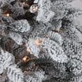 thumbnail image 2 of Northlight Real Touch™️ Pre-Lit Full Flocked Whistler Noble Fir Artificial Christmas Tree - 7.5 -, 2 of 4
