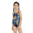 thumbnail image 2 of TAIAOJING Teen Kids Girls Swimsuits 2Piece Kids Swimsuits Girl Sun Sleeveless Mesh Floral Prints Cute Swimsuit Swimwear Outfits For 5-6 Years, 2 of 6