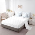 thumbnail image 5 of Feelyou Blue Princess Bowknot Comforter Set 7pcs, Fashion Rustic Rose Full Bedding Set, 5 of 8