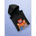 thumbnail image 3 of Cute Patriotic Baby Fox Hoodie Women -Image by Shutterstock, Female XX-Large, 3 of 4