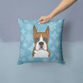 thumbnail image 2 of Carolines Treasures BB1657PW1414 Snowflake Boxer Fabric Decorative Pillow, 2 of 4