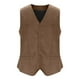 thumbnail image 5 of pstuiky Camisetas sin mangas para hombre, Blazer de moda para hombre, chaleco ajustado con cuello en V y botonadura lisa Camisas para hombres s, 5 of 6