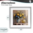 thumbnail image 4 of Stupell Industries French Country Tea Time Blue & Yellow Bouquet Gray Framed Print Under Glass, 13 x 13, by Petals Prints Design, 4 of 8