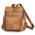 thumbnail image 3 of Women Backpack Purse Bag PU Leather Travel Backpack Purse for Ladies Shoulder Bags Satchel Handbag 2 Piece, 3 of 10