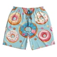 thumbnail image 4 of Bixox Men's Colorful Donut printing Casual Classic Fit Short Summer Beach Shorts, 4 of 6