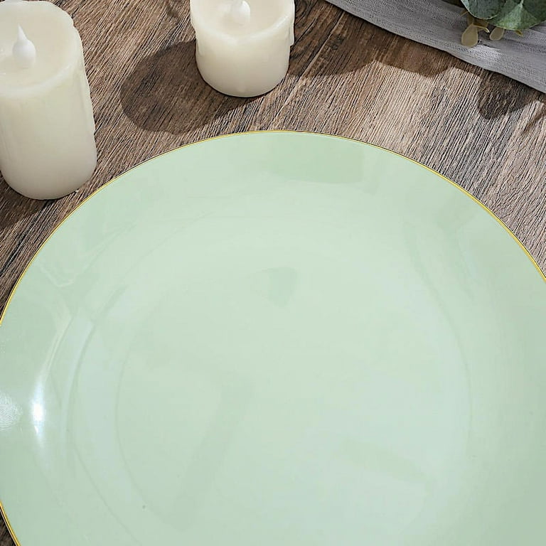 Sage green cheap dinner plates
