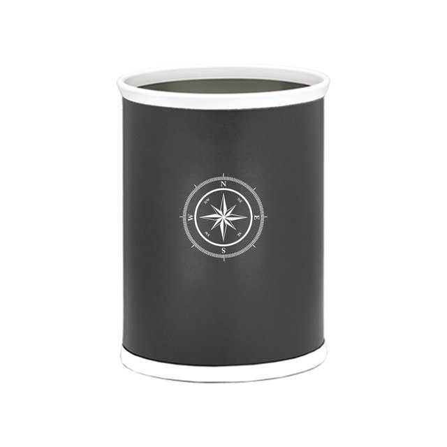 kasualware - Papelera ovalada de 14 pulgadas, 13 qt. Punto de la brújula Kraftware Corp. 88674