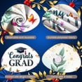 thumbnail image 4 of Gold Lettering Graduation Banner Purple Grad Cap Grad Party Backdrop Diploma Scroll Pastel Balloons Graduation Background for Graduation Ceremony College Grad Party Photo Shoot Backdrop, 4 of 9