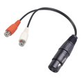 thumbnail image 3 of Xlr To Dual Rca Cable Xlr To Rca Y Splitter Cable 3 Pin Xlr Female To 2rca Female Amplifier Mixing-YuJia, 3 of 5