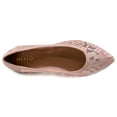 thumbnail image 6 of Ollio Women's Shoes Floral Lace Breathable Pointed Toe Ballet Flats F207, 6 of 6