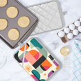 thumbnail image 5 of Yayeee Pot Holders Kitchen Heat Resistant with Pocket 7"x9.8" Cotton Oven Cooking Hot Pads, Beige Abstract, 5 of 7