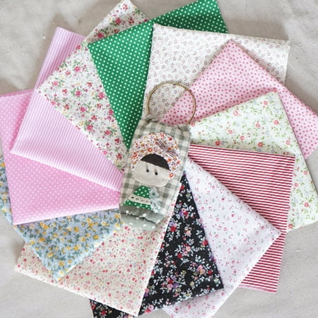 9.84 x 15.75'' 100% Cotton 16Pcs Fat Eighths Bundle Pre Cut Charm No Duplicates Quilt Fabric Floral Cloths 25 x 40cm