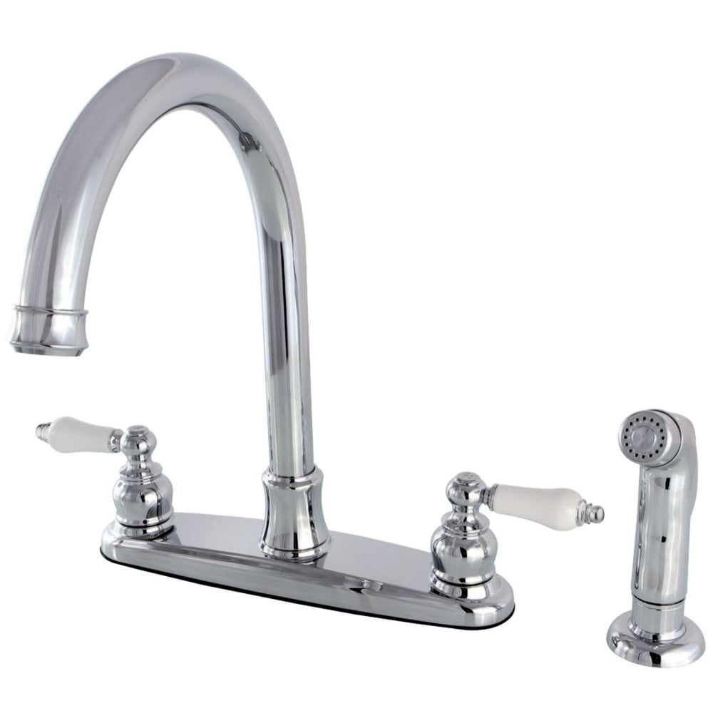Kingston Brass FB7791PLSP Victorian 8-Inch Centerset Kitchen Faucet