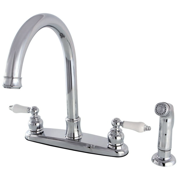 Kingston Brass FB7791PLSP Victorian 8Inch Centerset Kitchen Faucet