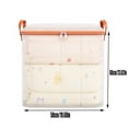 thumbnail image 3 of FAJHHA Blanket Storage Bags, 20"x20" Large Capacity Blanket Storage for Living Room, PVC Transparent Quilt Storage Bags, Foldable Organizer Containers with Zippers for Blankets, 20"x20", 3 of 8