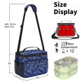 thumbnail image 6 of Lunch Box Pioneer Flower Floral Print Pattern Insulated Lunch Bag for Women Men,Medium Leakproof Lunchbox Cooler Bag Adjustable Strap,10 X 6.7 X 8 Inches, 6 of 6