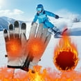 thumbnail image 3 of Guantes calefactables USB para hombre y mujer | Esquí de invierno, deportes al aire libre y equitación | Compatibles con pantallas táctiles | Calentamiento de 35-40 °C | Alimentación por USB | 1 par, 3 of 8