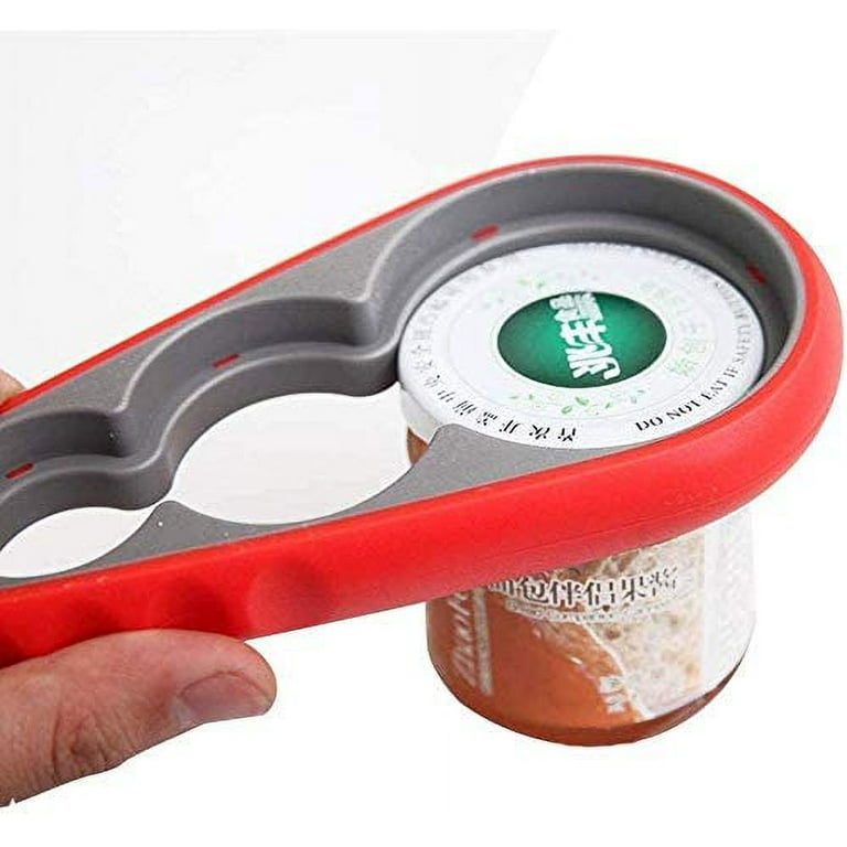 Jar Opener for Weak Hands or Seniors with Arthritis,2 PCS 4 in 1 Multi  Function Can Opener Gripper Bottle Openers with Rubber Handle for Elderly  and Arthritis Sufferers Get Lid Off Easily (