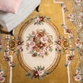thumbnail image 6 of SAFAVIEH Classic Thomasina Floral Wool Area Rug, Light Gold/Green, 7'6" x 9'6", 6 of 11
