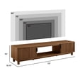 thumbnail image 4 of Walker Edison Mid-Century Modern Reeded 2-Door TV Stand for TVs up to 80”, Mocha, 4 of 14