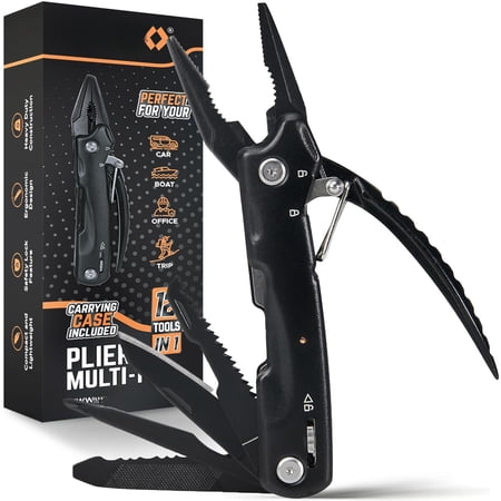 Pro Tools Pliers Multitool - Cool Gifts For Dads Who Have Everything Compact Diy Multi Tool Gift Men Husband Handyman Backpacking & Camping Accessories