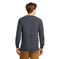 thumbnail image 5 of Gildan Men's Heavy Cotton Long Sleeve T-Shirt, 50/50 Cotton/Polyester Adult Men Long Sleeve T-Shirt Classic fit Tee, Dark Heather L, 5 of 6