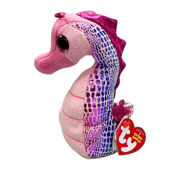 TY Beanie Baby - MAJESTIC the Pink Seahorse (6 inch)