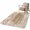 Dark Brown, variant on Runner Rug 2.62'x5.25', Brown Coastal Non Slip Backing Floor Mats Soft Area Rugs, Absorbent Muddy Dirt Trapping Carpet for Entryway Hallway Kitchen Bedroom Summer Ocean Sea Ombre Starfish Corals