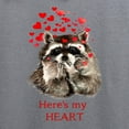 thumbnail image 3 of CafePress - Here's My Heart Cute Raccoon Blowing Kisses Quote - Pullover Hoodie, Classic & Comfortable Hooded Sweatshirt, 3 of 4