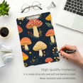 thumbnail image 3 of FORMRS Acrylic Clipboard with Low Profile Clip Standard A4 Letter Size, 12.5" x 9", Black Mushroom Pattern, 3 of 8