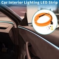 thumbnail image 2 of Cuerda de luz LED EL de 1m Unique Bargains Cable de luz de neón flexible para decoración de interiores de automóviles Controlador de cableado (12v) Amarillo, 2 of 7