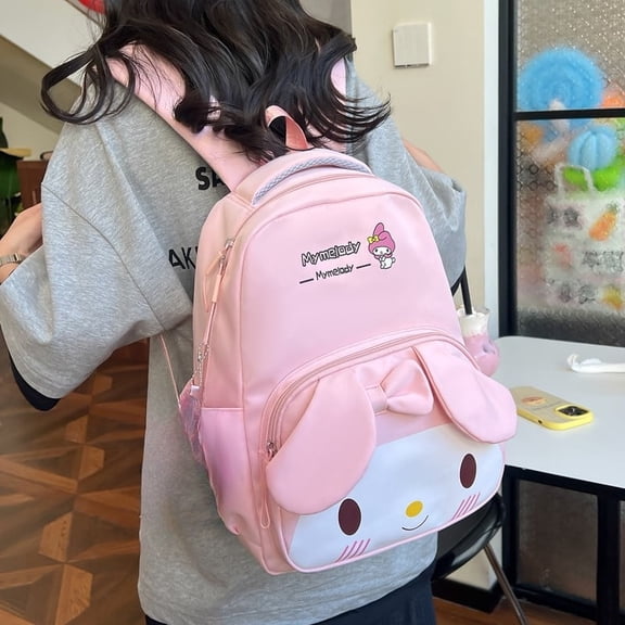 H38cm(15"in)KT Cat Cinnamoroll  Backpack New Cartoon Large Capacity Schoolbag Melody Backpack