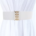 thumbnail image 2 of Ceinture Large Élastique Cinch Stretch Boucle Déployante Rétro Ceinture, 2 of 9