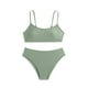 thumbnail image 1 of Odeerbi 8-14 Años Niñas Playa de Verano Bikini de Cuerda Traje de Baño Hawaiano Traje de Baño de Color Sólido Traje de Baño de Dos Piezas Set, 1 of 6