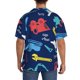 thumbnail image 3 of Fotbe Colorful Excavator Camisa Estampada de Manga Corta para Hombre, Casual de Verano, Estilo Playero, Sin Arrugas-Large, 3 of 5