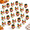 Fall-30 Pcs, variant on 30 Fall Mini Figurines Thanksgiving Miniature Ornaments