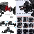 thumbnail image 4 of Soporte universal para teléfono en la rejilla de ventilación del coche, compatible con smartphones y dispositivos GPS (negro), 4 of 5