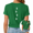 1-Green, variant on UNISHE Women's Gray Dog Paw Print Graphic Short Sleeve T-Shirt Oversized Fit Top