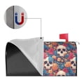 thumbnail image 2 of Susaid colorful Skull rose Print Mailbox Covers,Magnetic Waterproof Oxford Mail Mailbox Cover,Covers for Garden Outdoor Decor-21x18 in, 2 of 8
