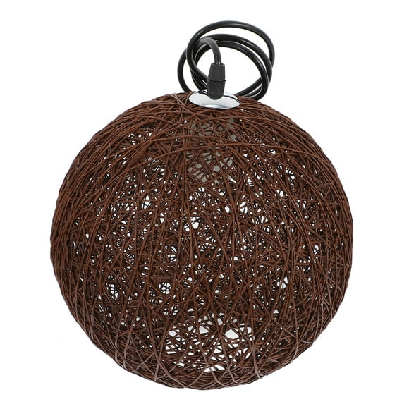 OULII Lampshade Rattan Coffee for Hallway Decoration 1Set