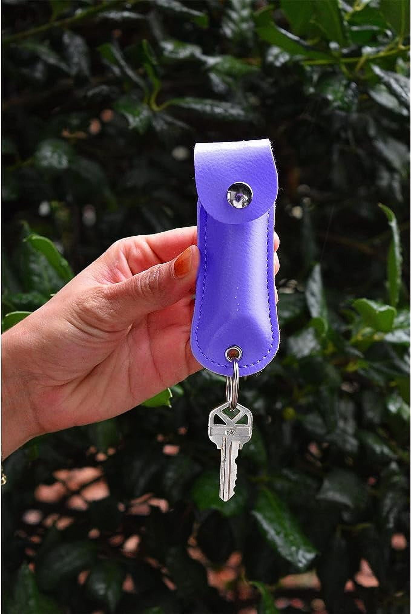 Purple Keychain Personal Defense Pepper Spray OC-18 1/2 oz W