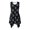 Shark, variant on HELLHERO Side Pockets Sleeveless Sundress, Tropical Floral Print Summer Sleeveless Dress Premium Polyester Round Neck Asymmetric Hem Midi Dress Tank