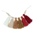 thumbnail image 4 of Bohemian Tassel Garland Tapiz colgante decorativo para colgar en la pared con de madera Props Macrame para sala de estar, boda, dormitorio, , estilo G BLESIY Guirnalda de borlas, 4 of 8