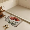 thumbnail image 6 of Flower Art Red Poppy Bath Rug for Bathroom, Hippie Style, Rustic Farmhouse Bath Mat, Bath Mat Soft Non Slip Bath Rugs Indoor Doormat 20"x32", 6 of 7