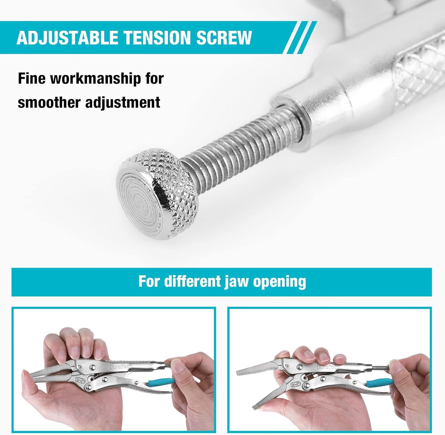 6-1/2Inch Long Nose Locking , Premium Cr-V Construction, Long Nose with Wire Cutter for Easy Access to Hard to Reach Areas