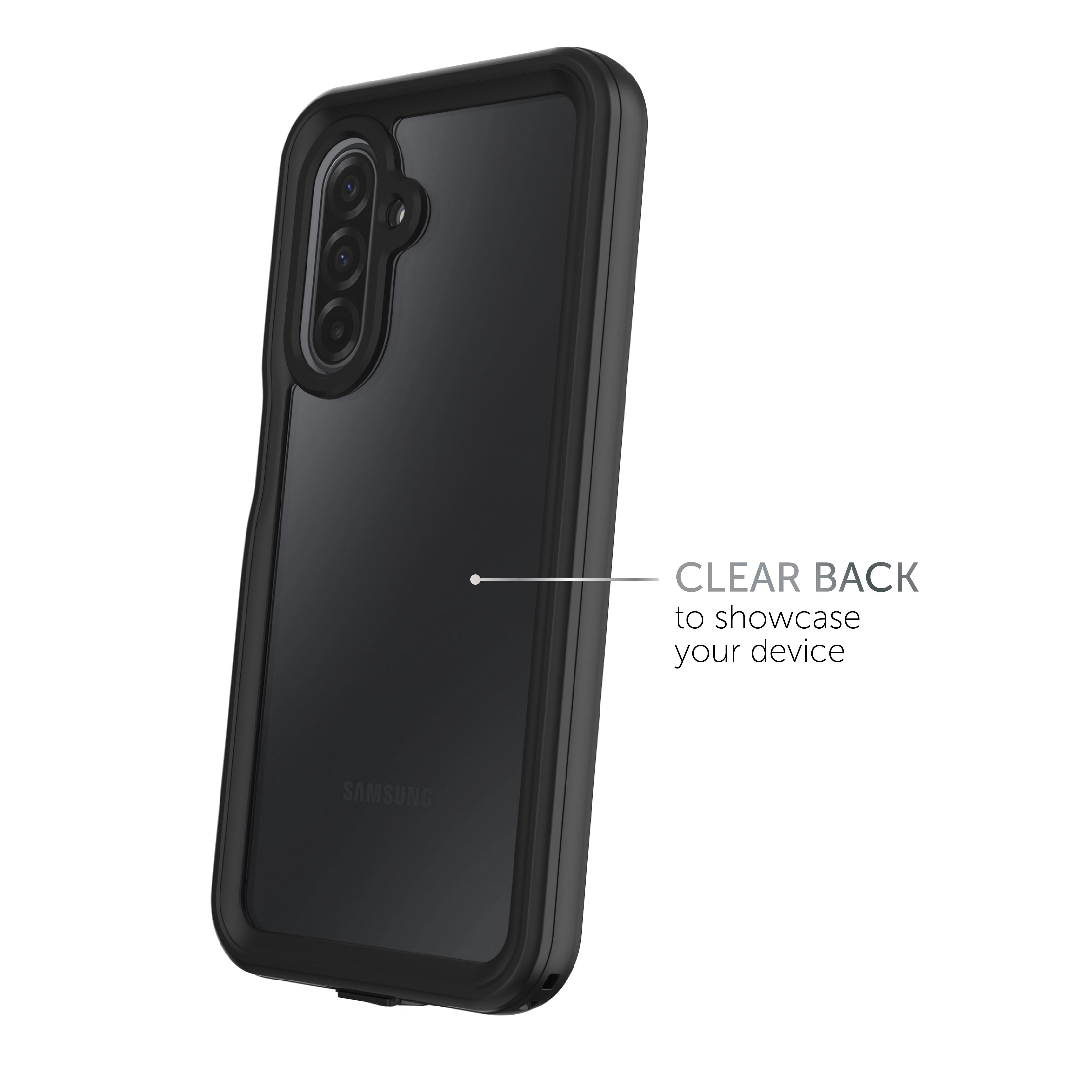 Body Glove Waterproof Tidal Phone Case for Samsung Galaxy A17 5G - Black/Clear