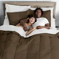 thumbnail image 4 of Bare Home 8-Piece Bed-in-a-Bag - Split Queen, Cocoa with White Sheet Set, 4 of 7