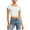 White, variant on Diufon Backless Tops for Women Short Sleeve Crewneck Open Back Cropped Top Going Out Athletic Basic Tee Shirts